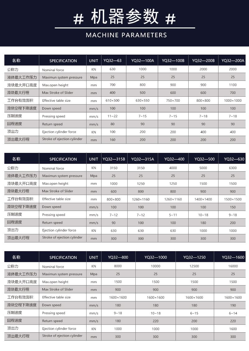 315噸碳纖維液壓機 自行車架熱壓成型壓力機產(chǎn)品參數(shù)